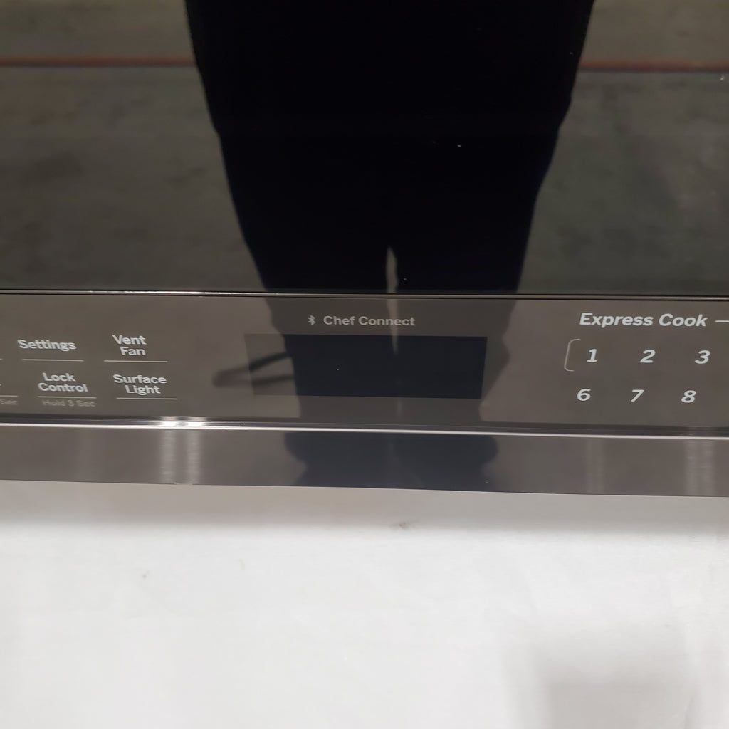 GE Profile™ 2.1 Cu. Ft. Over-the-Range Sensor Microwave Oven 5SD284 - PVM9005BLTS - Scratch & Dent (Minor)