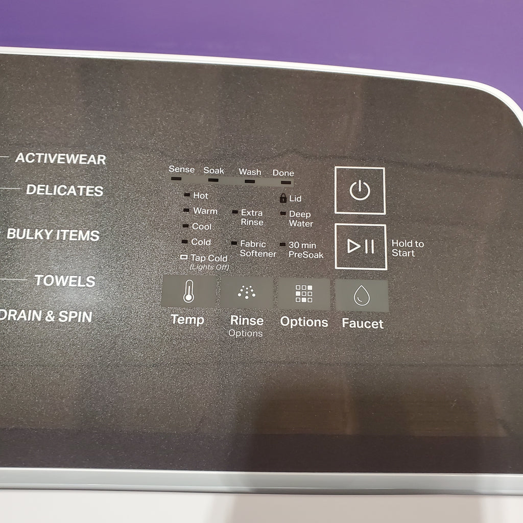 Whirlpool Top Load 4.7 Cu. Ft. Washer in White with 2-in-1 Removable Agitator WTW5057LW - Scratch & Dent - Minor and Whirlpool 7.0 cu. ft. Electric Dryer with Hamper Door 16107 - WED5010LW - Open Box