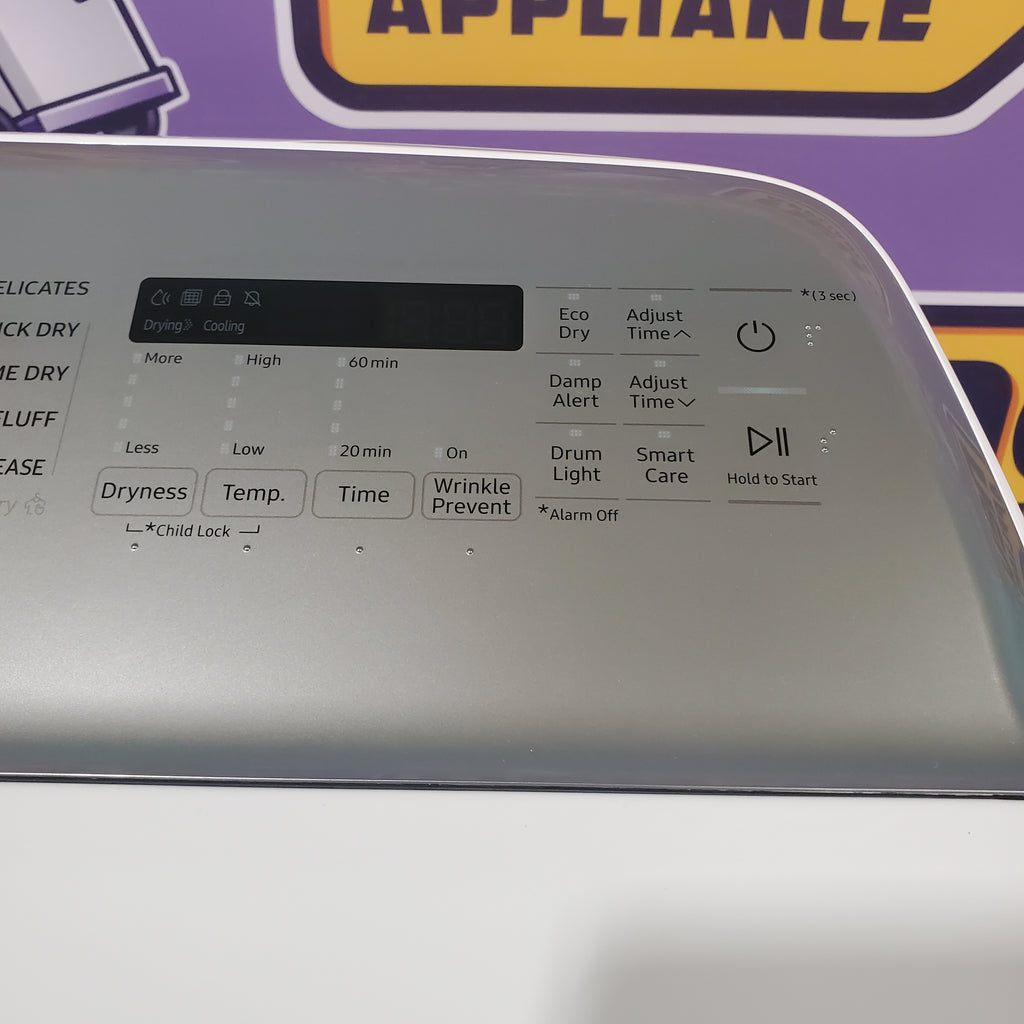 Pictures of 5.2 cu. ft. Samsung Large Capacity Smart Top Load Washer with Super Speed Wash in White and 7.4-cu ft Electric Dryer (White) - New in Box Washing Machine with Scratch and Dent Dryer - Neu Appliance Outlet - Discount Appliance Outlet in Austin, Tx