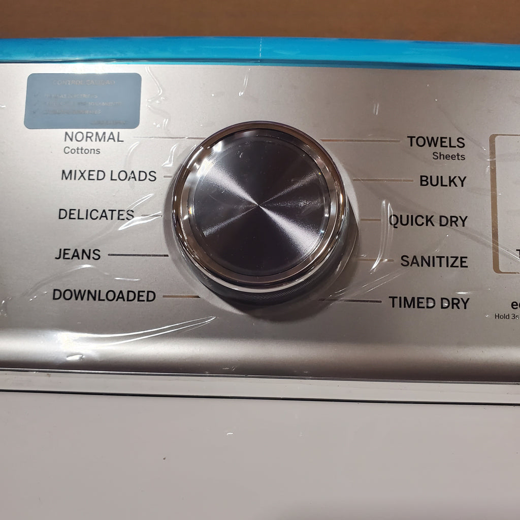 GE Profile 5.0 cu. ft. High-Efficiency Smart Top Load Washer in White with Microban Technology PTW600BSRWS - Scratch & Dent (Minor) and GE Profile 7.4 cu. ft. Capacity Electric Dryer with Sanitize Cycle and Sensor Dry 16052 - PTD60EBSRWS - New in Box