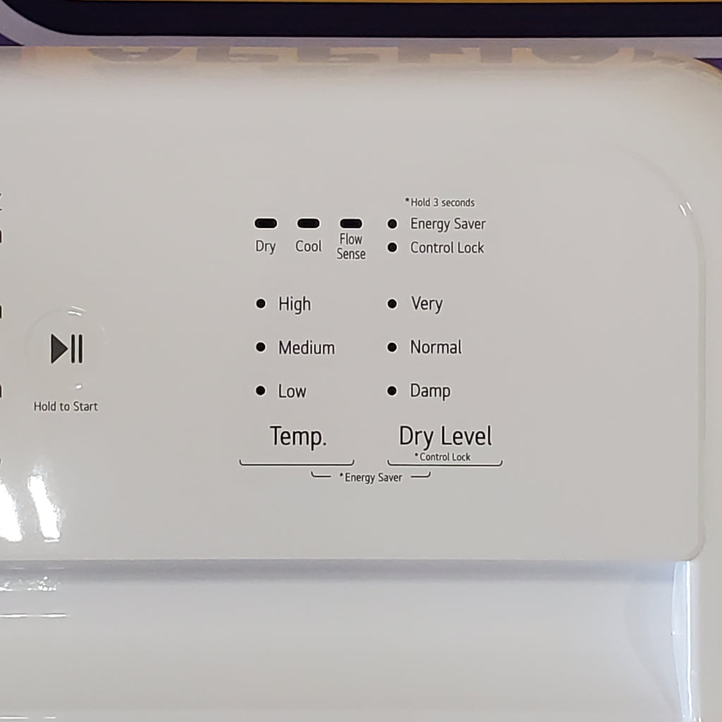 LG 4.3 cu. ft. Capacity Top Load Washer with TurboDrum™ Technology and Impeller WT6100CW - New in Box and LG 7.3 Cu. Ft.  Electric Rear Control Ultra Large Capacity Dryer in White with Sensor Dry DLE6100W - Open Box