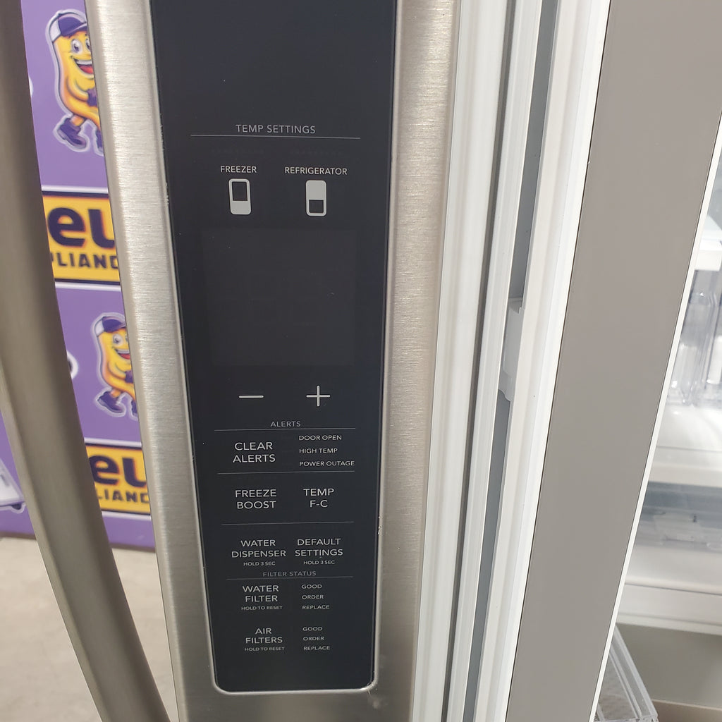 Pictures of Frigidaire 29 Cu. Ft. Standard-Depth French Door Refrigerator in Stainless Steel FRFN2813AF - Scratch & Dent (Major) - Neu Appliance Outlet - Discount Appliance Outlet in Austin, Tx