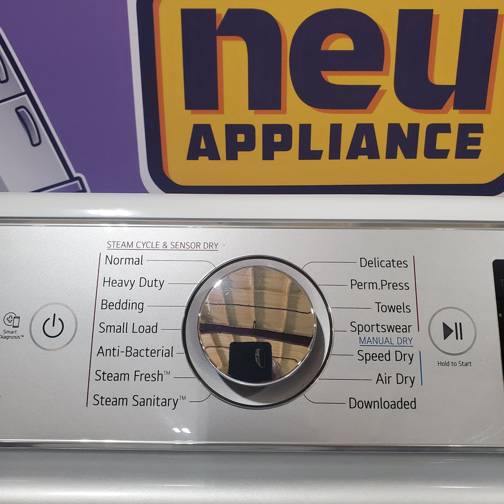 Pictures of LG White Top Load 5.0 Cu. Ft. Mega Capacity Washer with TurboDrum Technology WT7150CW - New in Box and LG White Electric 7.3 Cu. Ft. Ultra Large Capacity Smart Wi-Fi Enabled Dryer with TurboSteam DLEX7900WE - Certified Refurbished - Neu Appliance Outlet - Discount Appliance Outlet in Austin, Tx