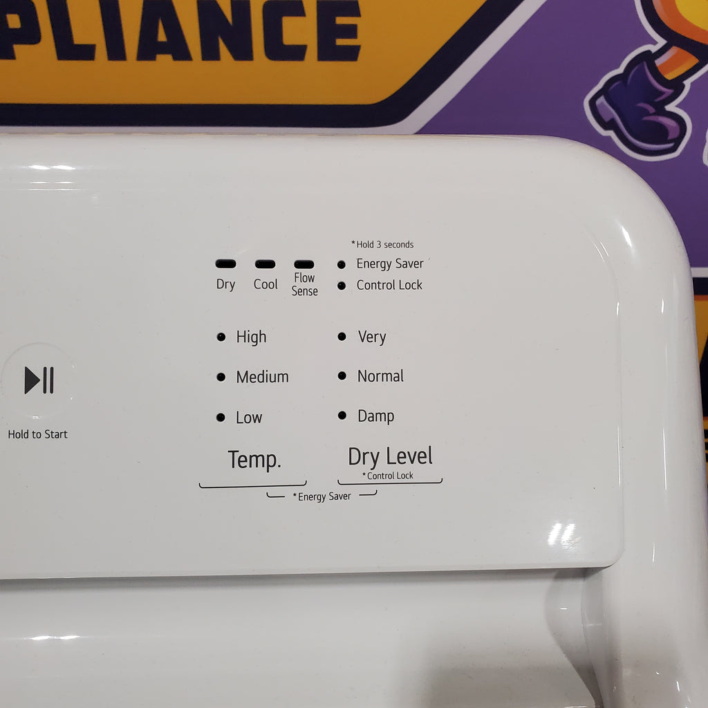 Pictures of LG 7.3 Cu. Ft. Electric Rear Control Ultra Large Capacity Dryer in White with Sensor Dry DLE6100W - Certified Refurbished - Neu Appliance Outlet - Discount Appliance Outlet in Austin, Tx