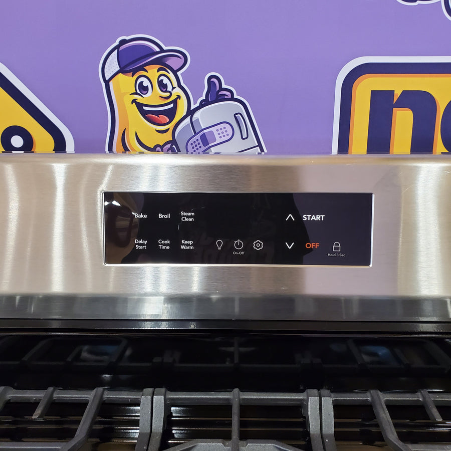 Frigidaire 5 Burner Freestanding Gas Range in Stainless Steel with Quick Boil and Steam Clean 20531SD499 - FCRG3062AS - Scratch & Dent (Minor)