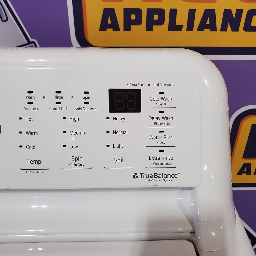 LG White Top Load 5.0 Cu. Ft. Mega Capacity Washer with TurboDrum Technology 25137SD708 - WT7150CW - Scratch & Dent (Minor)