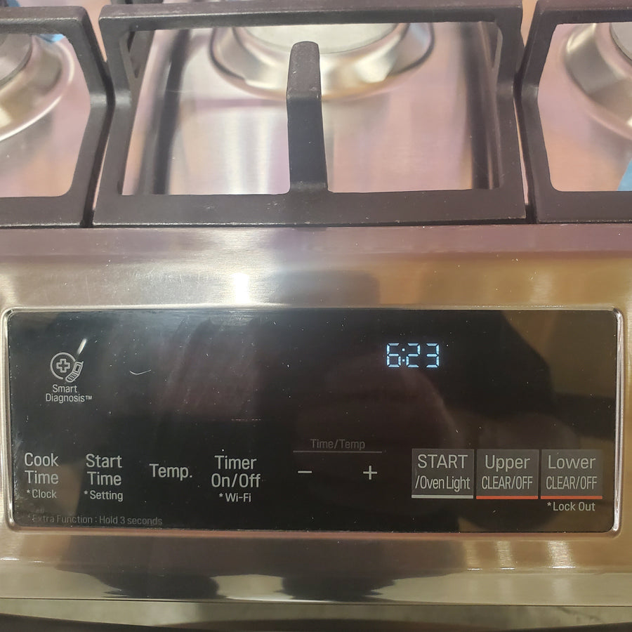LG 6.9 cu. ft. Smart wi-fi Enabled Gas Double Oven Slide-In Range with ProBake Convection® and EasyClean® LTG4715BD - Scratch & Dent (Minor)