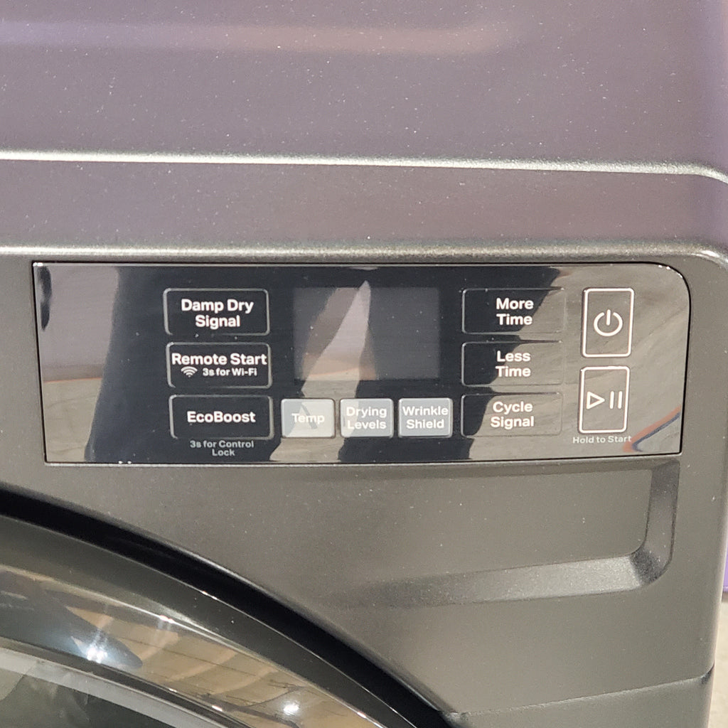 Pictures of Whirlpool 4.5 cu. ft. Smart Front Load ENERGY STAR® Washer with FreshFlow™ Vent System WFW5720RU - Scratch & Dent (Minor) and Whirlpool 7.4 cu. ft. Vented Front Load Electric Dryer in Volcano Black with Wrinkle Shield Option WED5720RU - Open Box - Neu Appliance Outlet - Discount Appliance Outlet in Austin, Tx