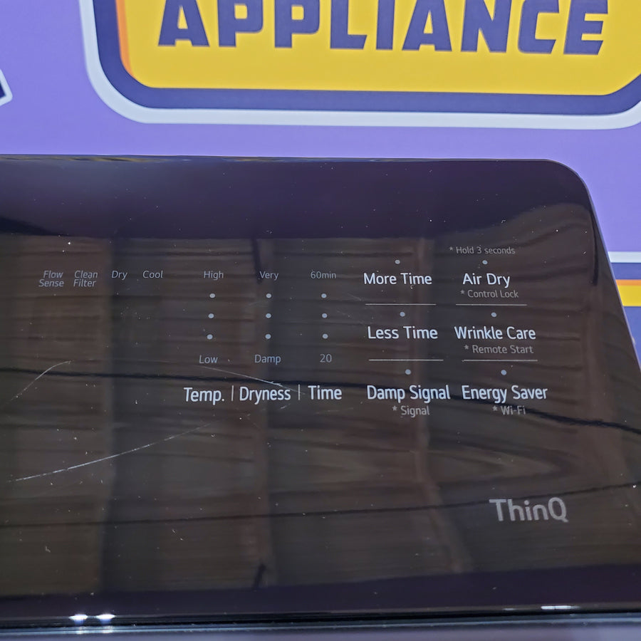 LG 7.3 cu. ft. Ultra Large Capacity Rear Control Electric Dryer with EasyLoad™ Door and AI Sensing 31135SD244 - DLE8400BE - Scratch & Dent (Minor)