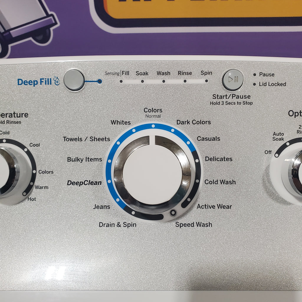 Pictures of Neu Select Silver Impeller Washer GE® ENERGY STAR® 4.4 cu. ft. stainless steel capacity washer - Certified Refurbished - Neu Appliance Outlet - Discount Appliance Outlet in Austin, Tx