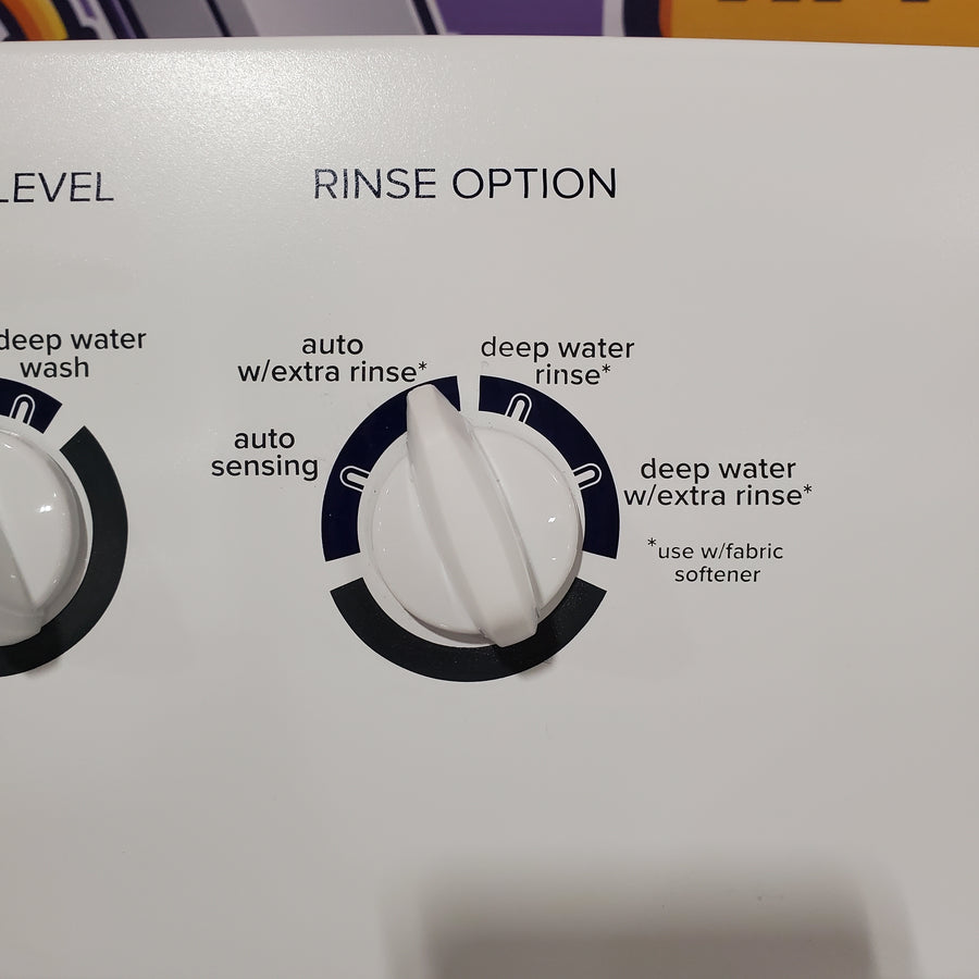 Amana Top Load 3.8 Cu. Ft. Washer with High Efficiency Agitator in White 22132SD124 - NTW4519JW - Scratch & Dent (Minor)