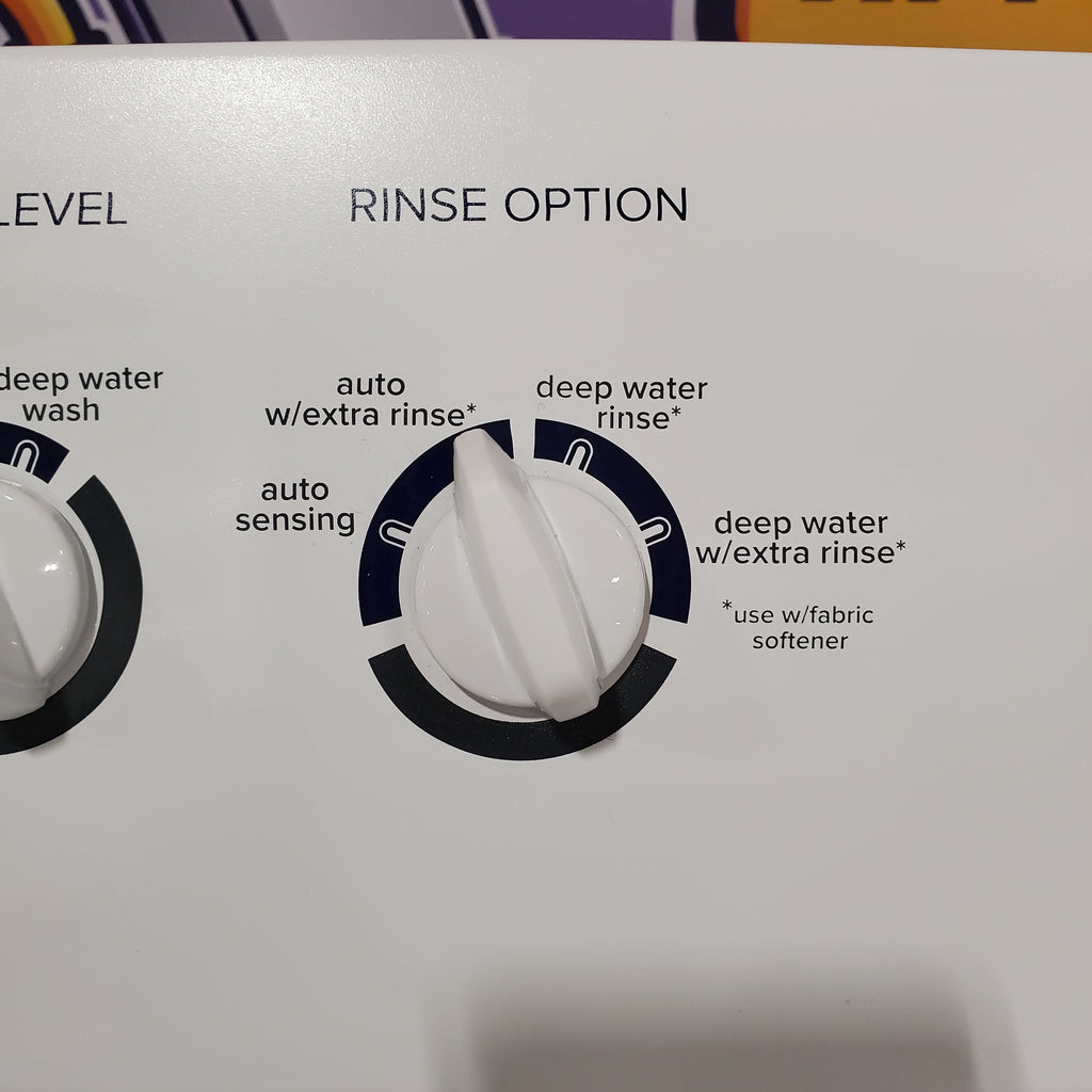 Pictures of Amana Top Load 3.8 Cu. Ft. Washer with High Efficiency Agitator in White 22132SD124 - NTW4519JW - Scratch & Dent (Minor) - Neu Appliance Outlet - Discount Appliance Outlet in Austin, Tx