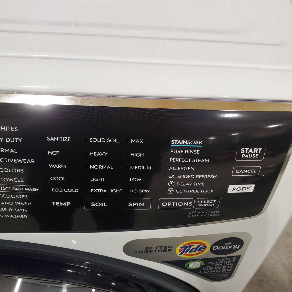 Pictures of Electrolux 4.5 Cu. Ft. Front Load Perfect Steam™ Washer with LuxCare® Plus Wash and SmartBoost® ELFW7626BW - Scratch & Dent (Minor) Electrolux 8.0 Cu. Ft. 500 Series Electric Dryer ELFE7537AW - Scratch & Dent (Minor) - Neu Appliance Outlet - Discount Appliance Outlet in Austin, Tx