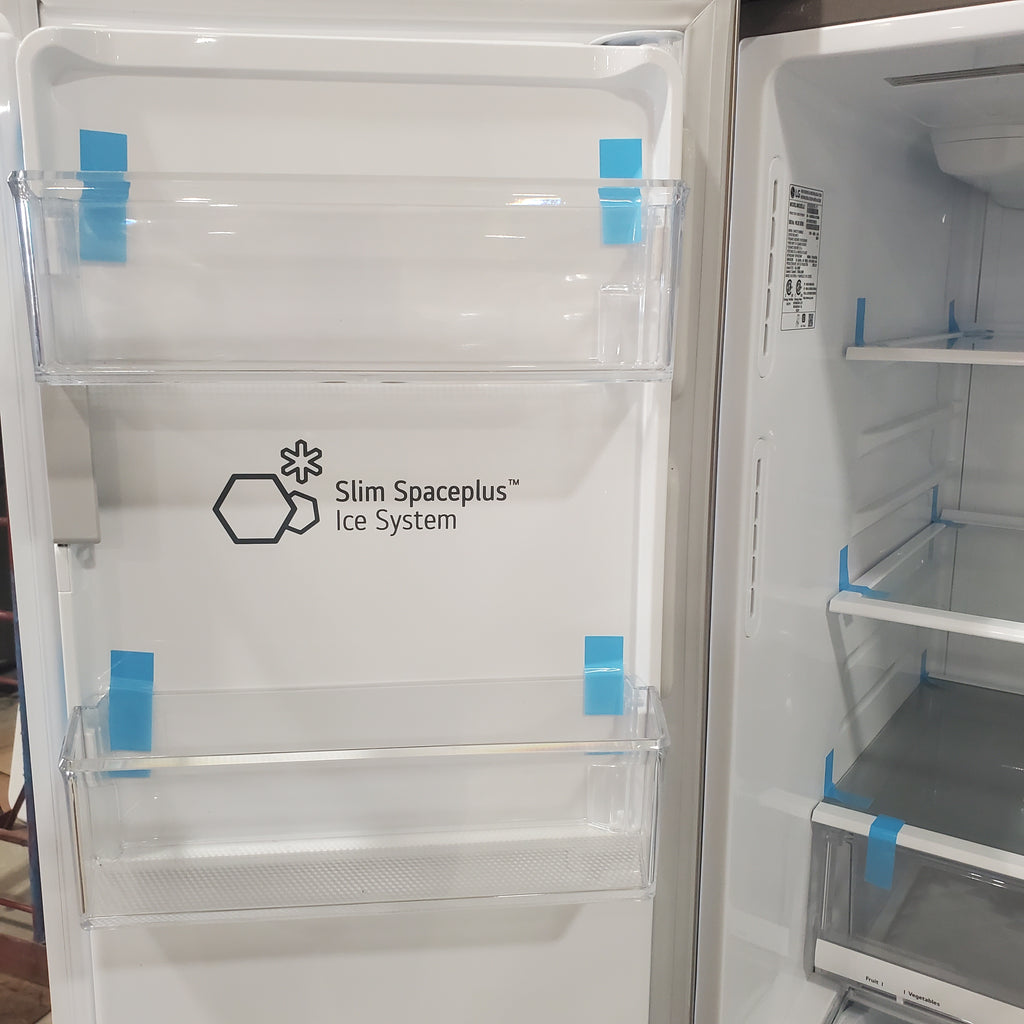 Pictures of LG Fingerprint Stainless Steel Smart Wi-Fi Enabled 3 Door French Door 26 Cu. Ft. Refrigerator with Smart Cooling Plus and Dual Ice Makers LFXS26973S - Certified Refurbished - Neu Appliance Outlet - Discount Appliance Outlet in Austin, Tx
