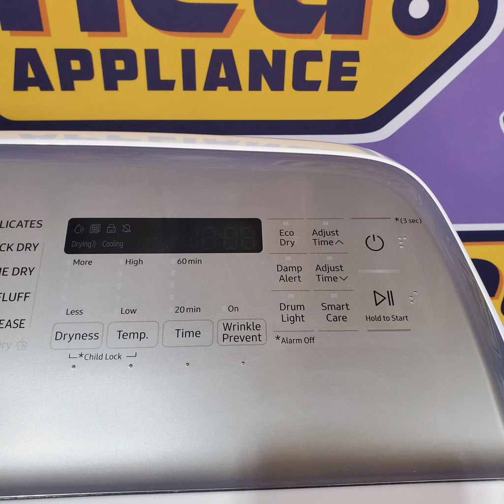 Samsung White Top Load 5.0 Cu. Ft. Washer with Active Water Jet WA50R5200AW - Certified Refurbished and Samsung White Electric 7.4 Cu. Ft. Dryer with Sensor Dry 16036 - DVE50R5200W - Certified Refurbished