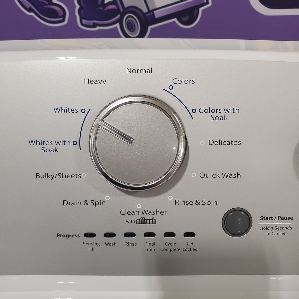 Pictures of Whirlpool Top Load 3.8 Cu. Ft. Washer with Soaking Cycles WTW4955HW and Whirlpool Top Load Electric 7.0 Dryer with AutoDry Drying System WED4950HW - Scratch and Dent (Minor) - Neu Appliance Outlet - Discount Appliance Outlet in Austin, Tx
