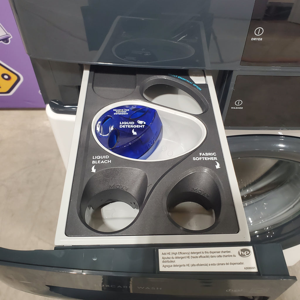 Pictures of Electrolux 300 Series Laundry Tower Single Unit Washer & Electric Dryer with LuxCare® Wash System in White ELTE7300AW - Scratch & Dent (Minor) - Neu Appliance Outlet - Discount Appliance Outlet in Austin, Tx