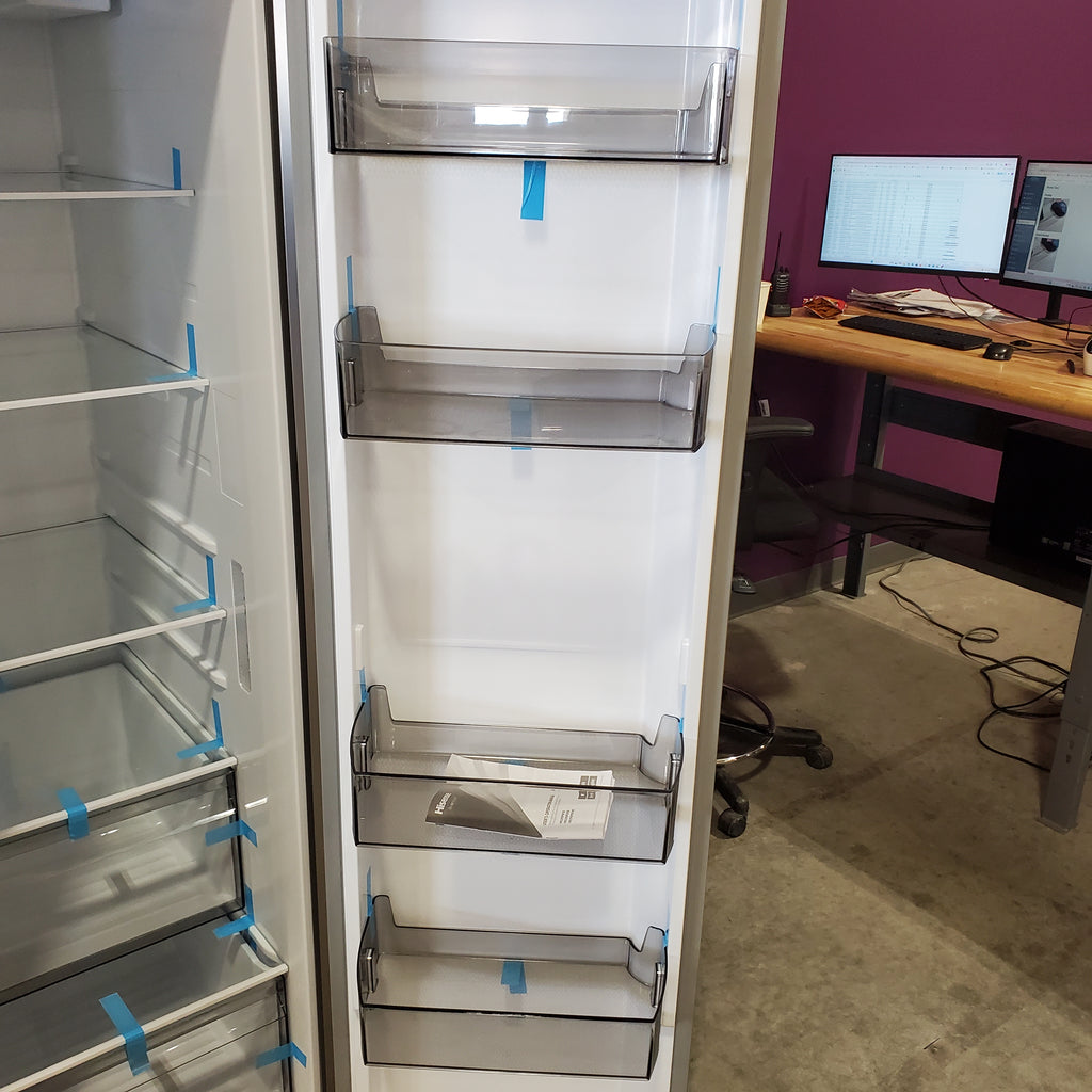 Pictures of Hisense 29.1 cu. ft. Standard Depth Side by Side Refrigerator Stainless Steel HRS290P5FSE - Open Box - Neu Appliance Outlet - Discount Appliance Outlet in Austin, Tx