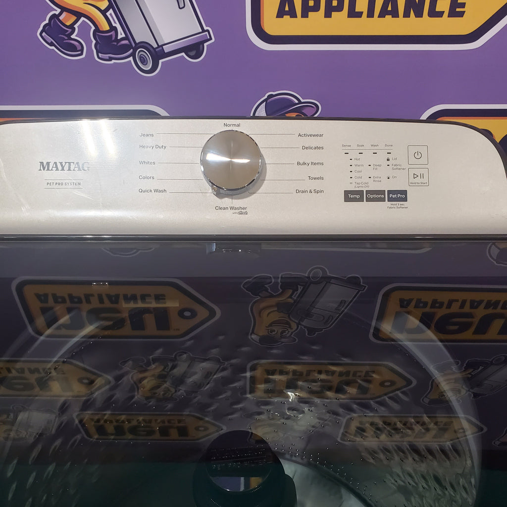 Pictures of Maytag Pet Pro Top Load 4.7 Cu. Ft. Washer with Pet Pro Filter MVW6500MBK - Open Box - Neu Appliance Outlet - Discount Appliance Outlet in Austin, Tx