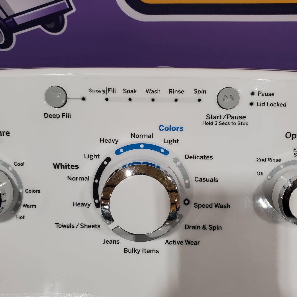 Pictures of GE White Top Load 4.2 Cu. Ft. Washer with Stainless Steel Basket and Dual Action Agitator GTW460ASJWW - Certified Refurbished - Neu Appliance Outlet - Discount Appliance Outlet in Austin, Tx