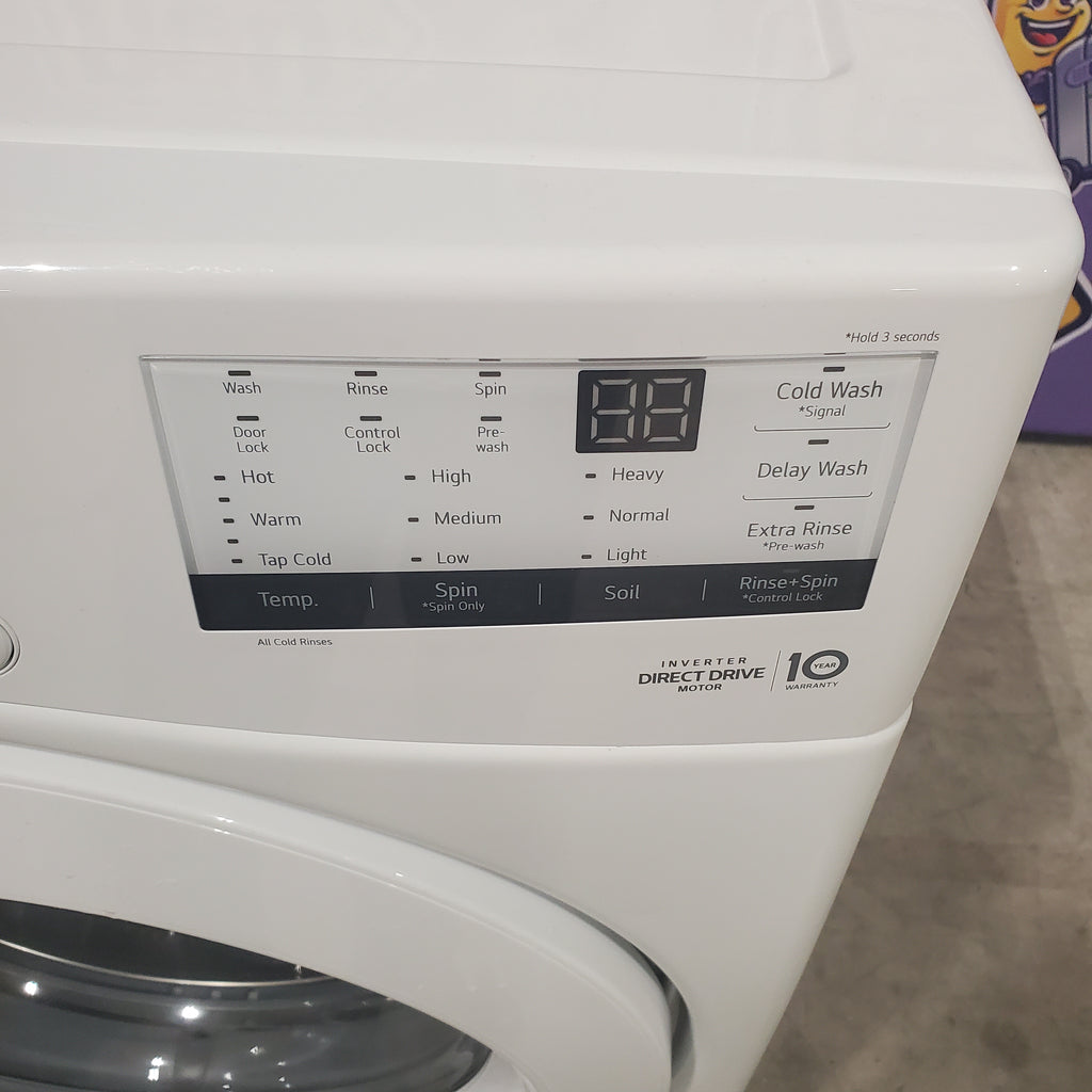 Pictures of LG 4.5-cu ft High Efficiency Stackable Front-Load Washer (White) ENERGY STAR WM3400CW - Scratch and Dent (Minor) - Neu Appliance Outlet - Discount Appliance Outlet in Austin, Tx