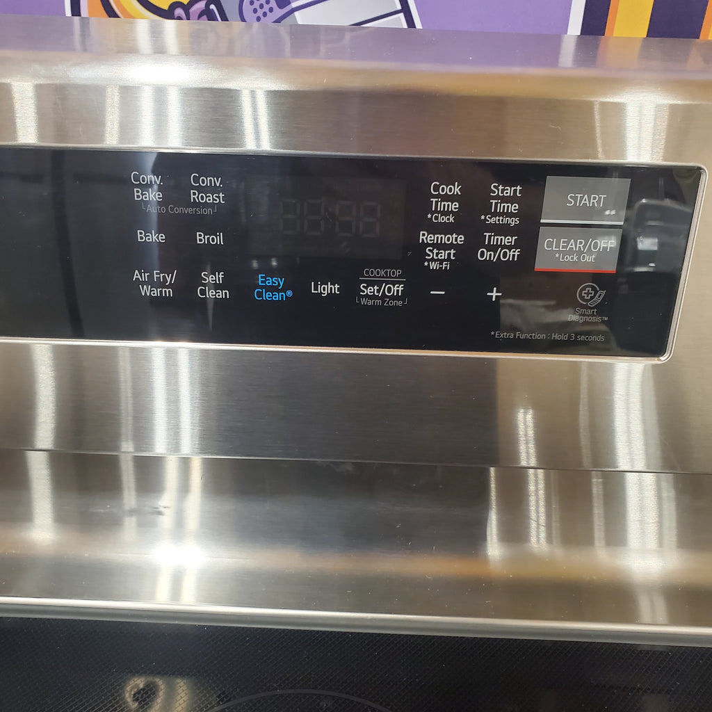 LG 6.3 cu. ft. Smart Wi-Fi Enabled Fan Convection Electric Range with Air Fry & EasyClean® 25131SD290 - LREL6323S - Scratch & Dent (Minor)