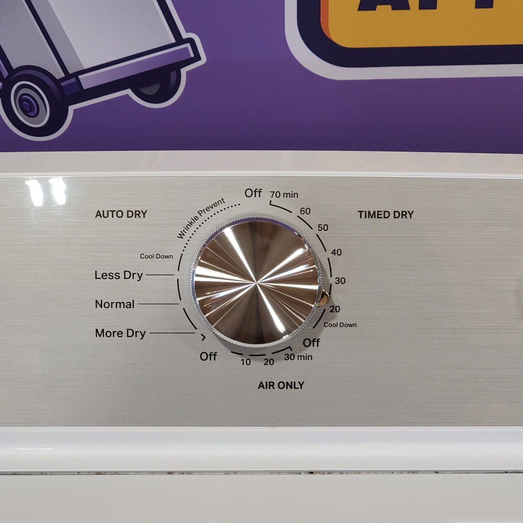 Pictures of MayTag 7.0 cu. ft. Top Load Electric Wrinkle Prevent Dryer MED4500MW - Open Box - Neu Appliance Outlet - Discount Appliance Outlet in Austin, Tx