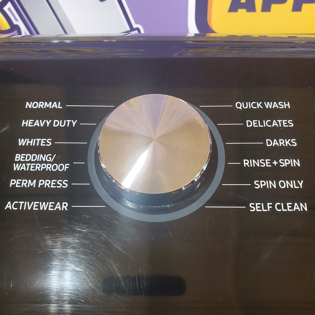 Samsung Stainless Steel 5.0 Cu. Ft. Washer with SuperSpeed and Active WaterJet WA50R5400AV - Certified Refurbished and Samsung Electric 7.4 Cu. Ft. Dryer with PetCare Dry and Steam Sanitize+ 16051 - DVE54CG7150D - Scratch and Dent (Minor)