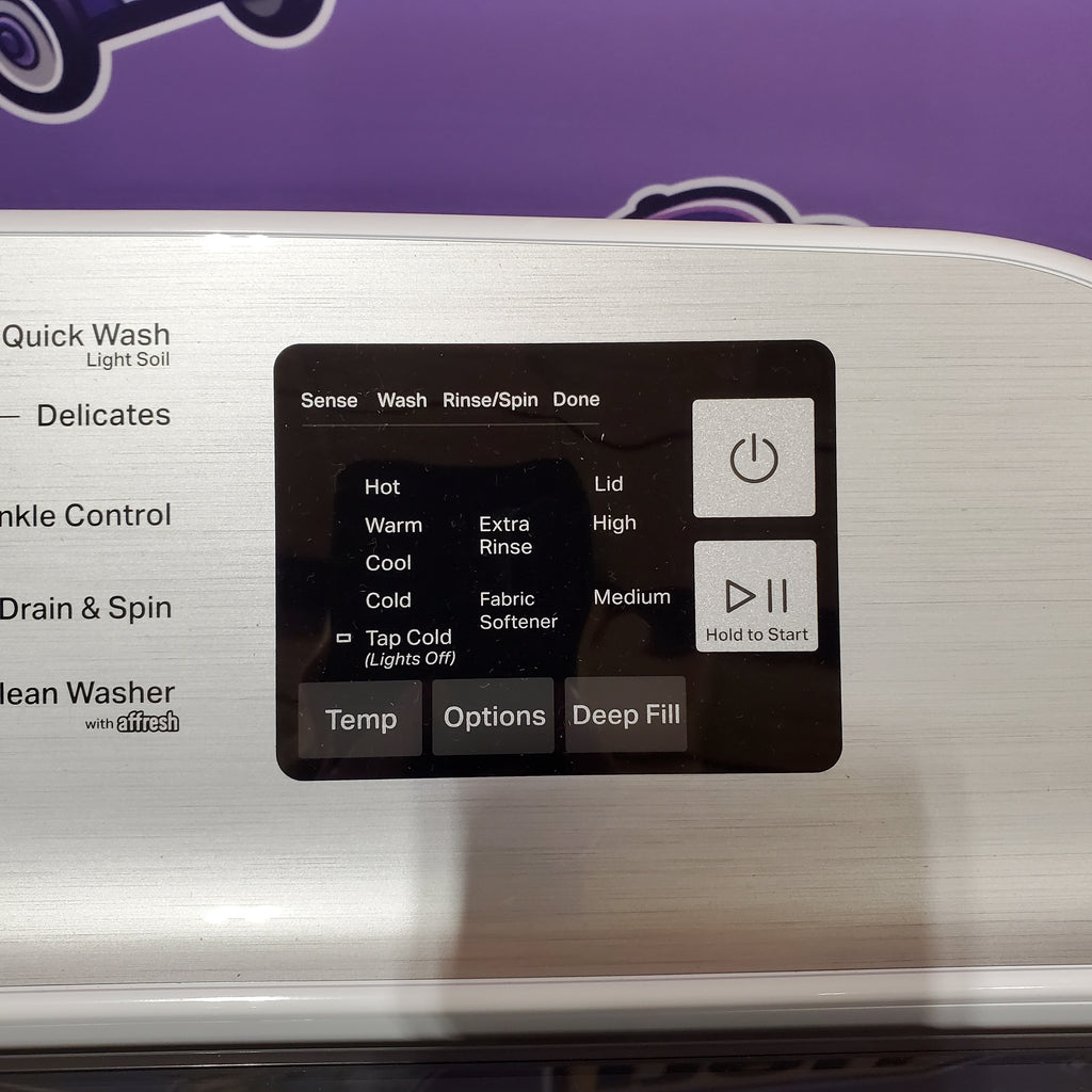 Pictures of Maytag Top Load 4.8 cu ft Washer with Deep Fill and Slow-Close Glass Lid MVW6200KW - Scratch & Dent (Minor) and Maytag 7.0 cu. ft Top Load Gas Dryer with Moisture Sensing 16172 - MGD6200KW - Scratch and Dent (Minor) - Neu Appliance Outlet - Discount Appliance Outlet in Austin, Tx