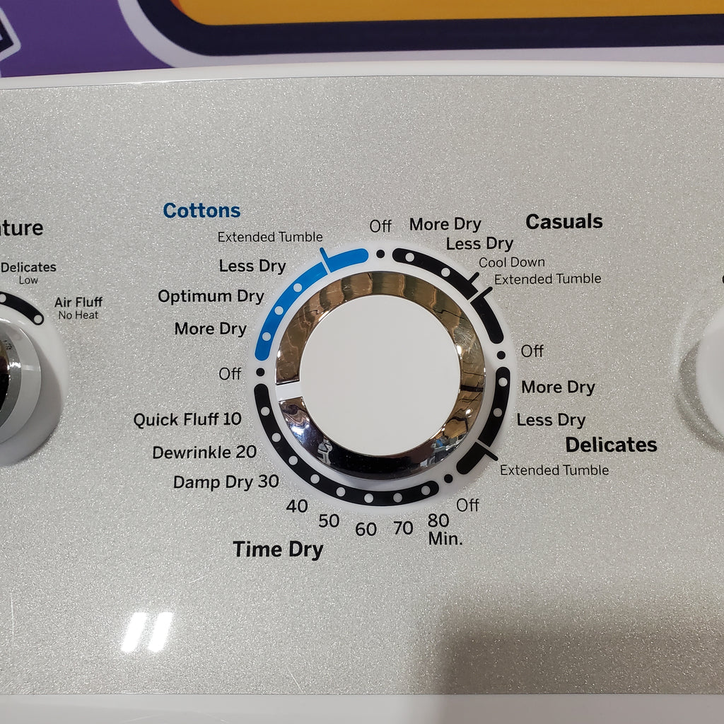 Pictures of GE White Electric Aluminized Alloy Drum 7.2 Cu. Ft. Dryer with Sensor Dry and Extended Tumble GTD45EASJWS - Certified Refurbished - Neu Appliance Outlet - Discount Appliance Outlet in Austin, Tx