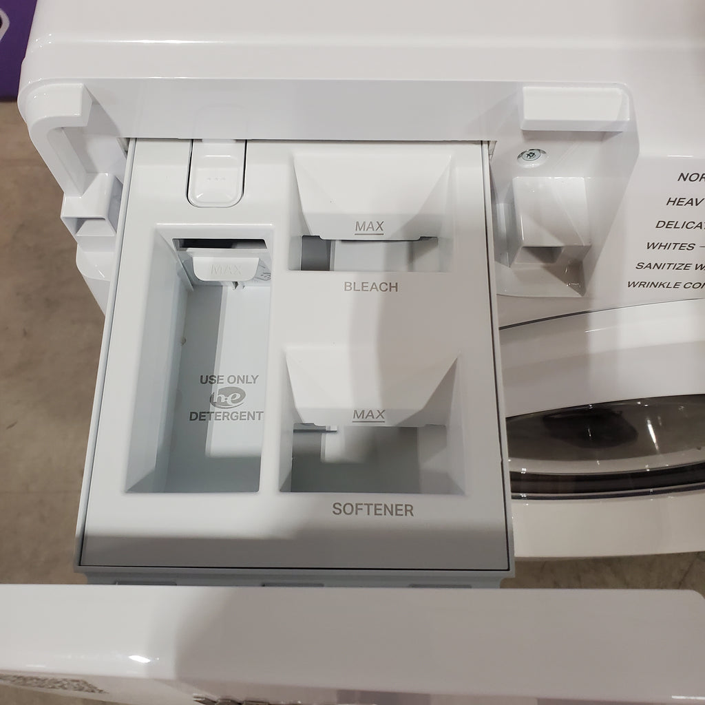 Pictures of Whirlpool White Front Load Energy Star 4.5 Cu. Ft. Washer with Tumble Fresh Option and Sanitize Cycle with Oxi WFW4720RW - Scratch and Dent (Minor) - Neu Appliance Outlet - Discount Appliance Outlet in Austin, Tx