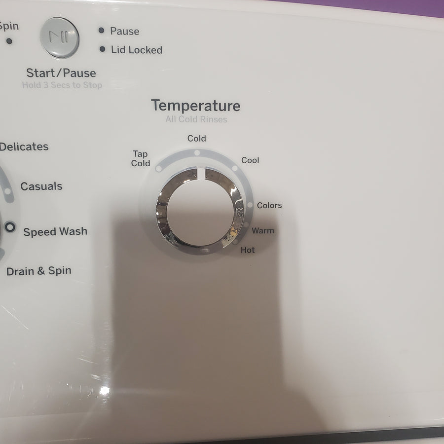 GE® 4.0 cu. ft. Capacity Washer with Stainless Steel Basket and Water Level Control 25134SD466 - GTW325ASWWW - Scratch & Dent (Moderate)