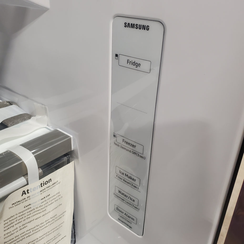 Pictures of Samsung 31 cu. ft. Mega Capacity 3-Door French Door Refrigerator in Stainless Steel with Four Types of Ice 4SD422 - RF32CG5400SR - Scratch & Dent (Minor) - Neu Appliance Outlet - Discount Appliance Outlet in Austin, Tx
