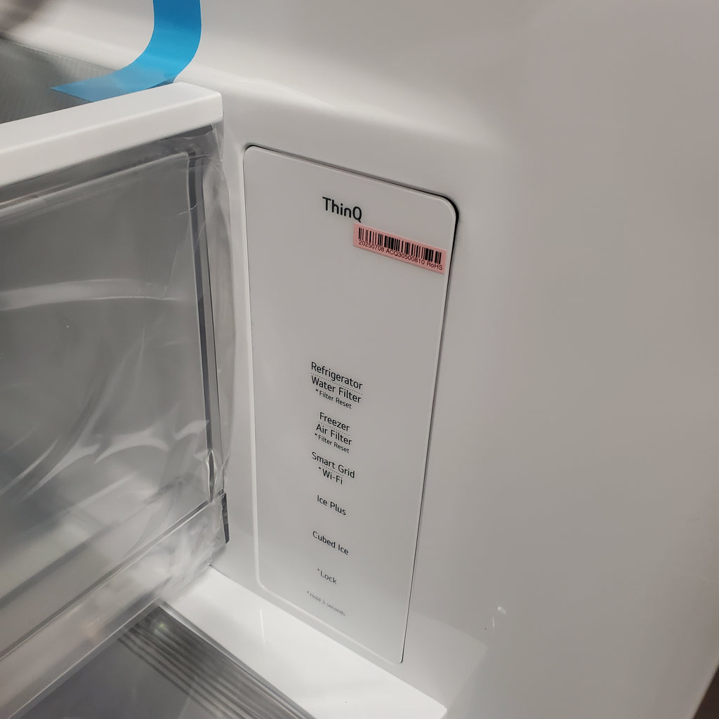 Pictures of LG 27 cu. ft. Smart Counter-Depth MAX™ French Door Refrigerator with Linear Cooling™ and Internal Water Dispenser 21SD005 - LRFLC2706S - Open Box - Neu Appliance Outlet - Discount Appliance Outlet in Austin, Tx