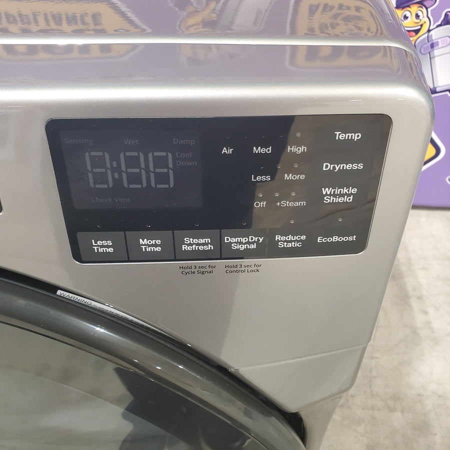 Chrome Shadow Whirlpool 7.4 Cu. Ft. Electric Wrinkle Shield Dryer with Steam WED6605MC - Scratch & Dent - Minor