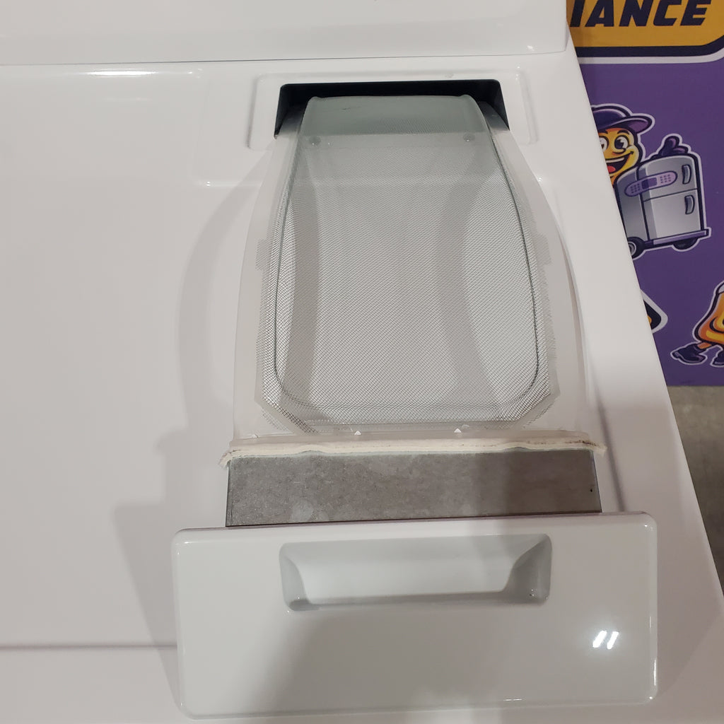 Pictures of Amana 6.5 Cu. Ft. Electric Dryer with Wrinkle Shield Option and Automatic Dryness Control in White 6SD036 - NED4655EW - Open Box - Neu Appliance Outlet - Discount Appliance Outlet in Austin, Tx
