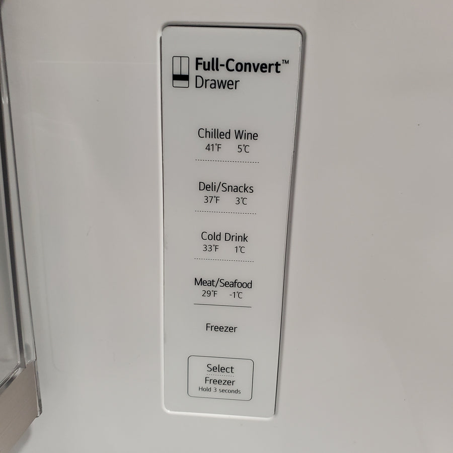 LG 30 cu. ft. Smart French Door Refrigerator with Craft Ice™ & Full-Convert™ Drawer 31135SD270 - LRMXS3006S - Scratch & Dent (Minor)