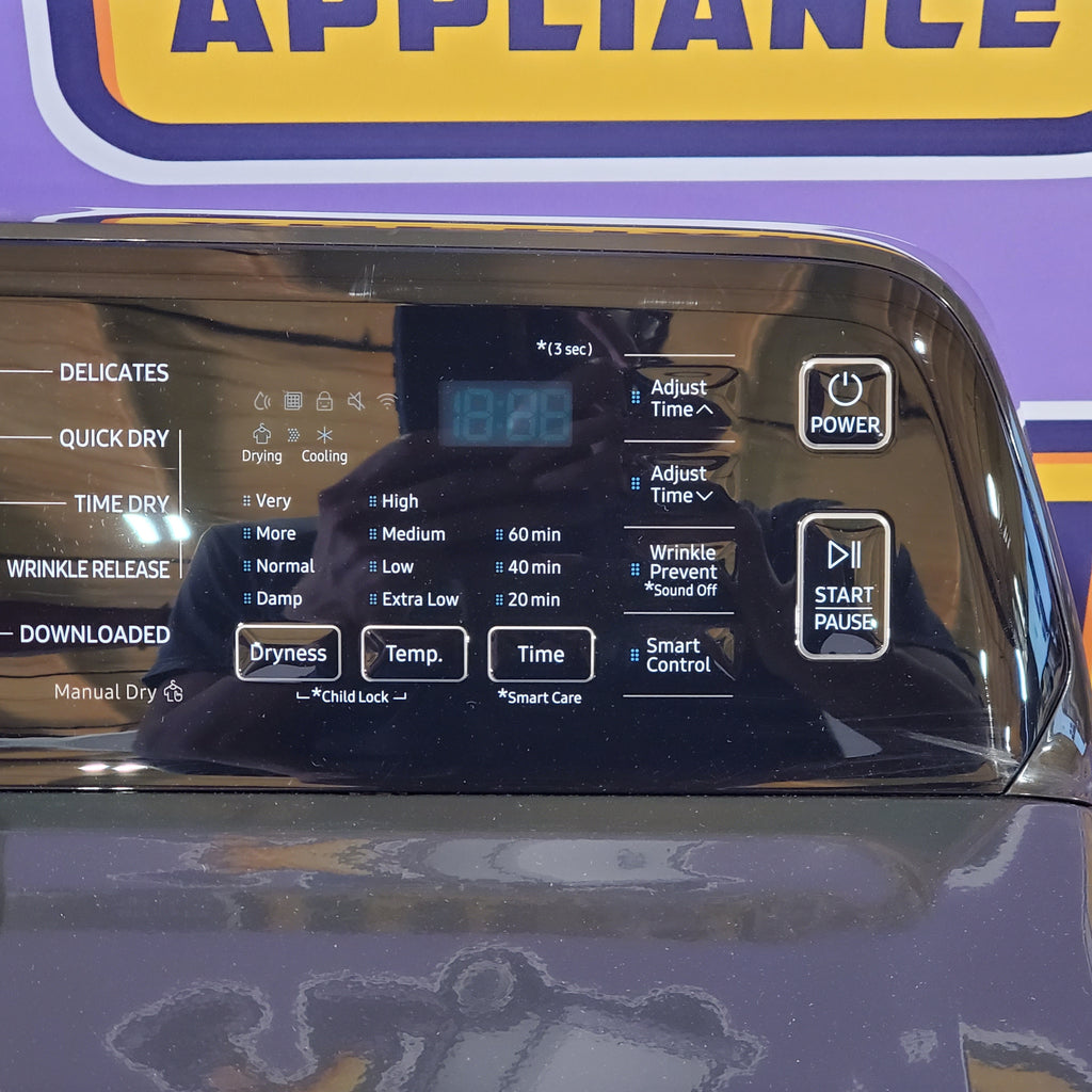 Pictures of Samsung 7.4 cu. ft. Smart Electric Dryer with Sensor Dry in Brushed Black DVE47CG3500V - Open Box - Neu Appliance Outlet - Discount Appliance Outlet in Austin, Tx