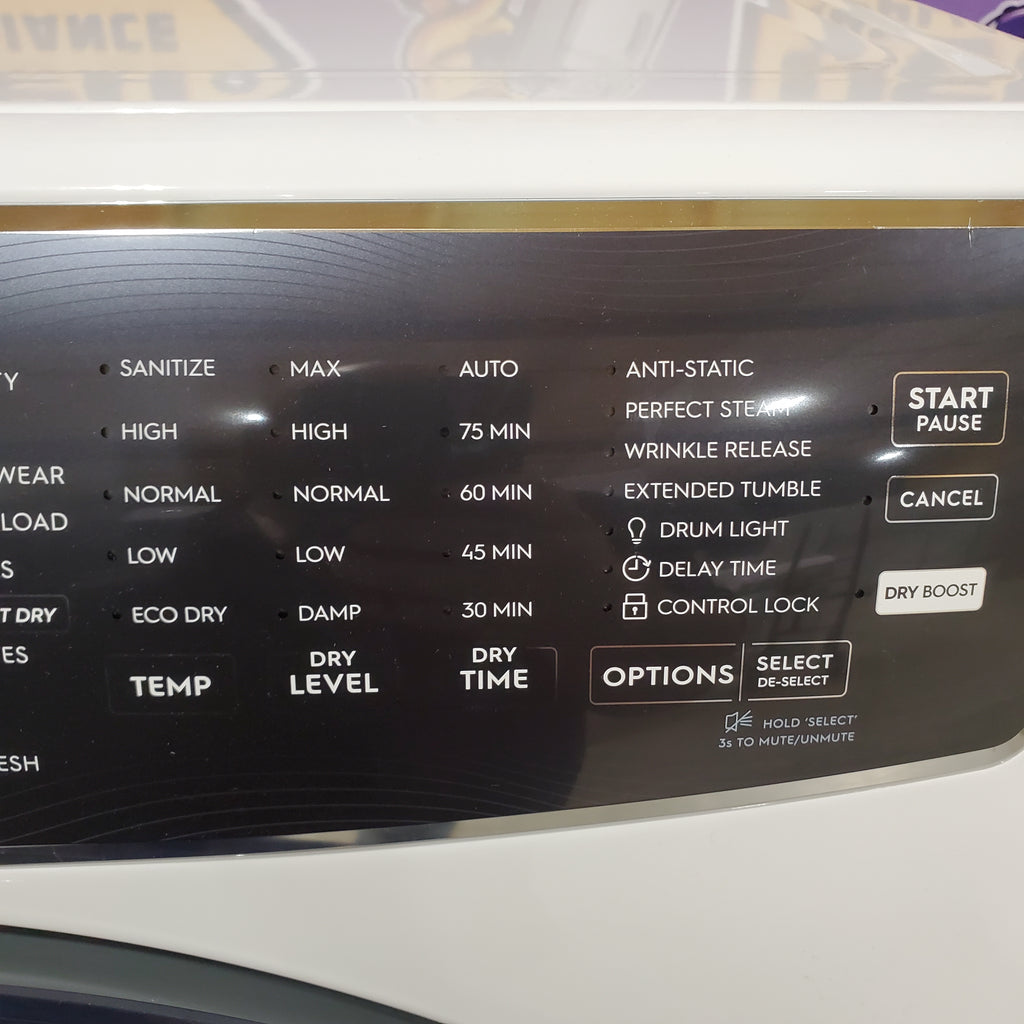 Electrolux 8.0 Cu. Ft. Front Load Perfect Steam™ Electric Dryer with Balanced Dry™ and Instant Refresh ELFE7626BW - Scratch & Dent (Moderate)