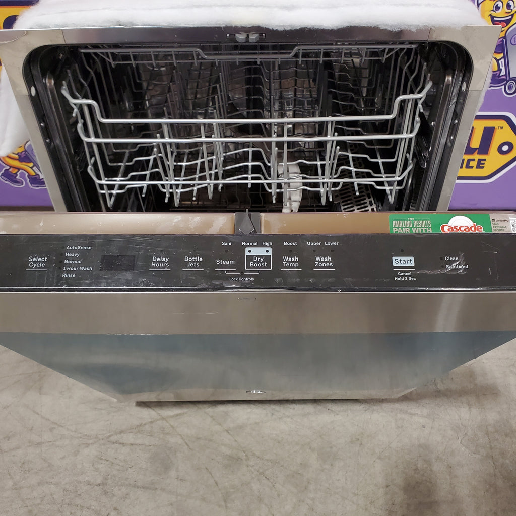 Pictures of GE® Fingerprint Resistant Stainless Steel ENERGY STAR® Top Control with Stainless Steel Interior Dishwasher with Sanitize Cycle 31134SD281 - GDT670SYVFS - Scratch & Dent (Major) - Neu Appliance Outlet - Discount Appliance Outlet in Austin, Tx