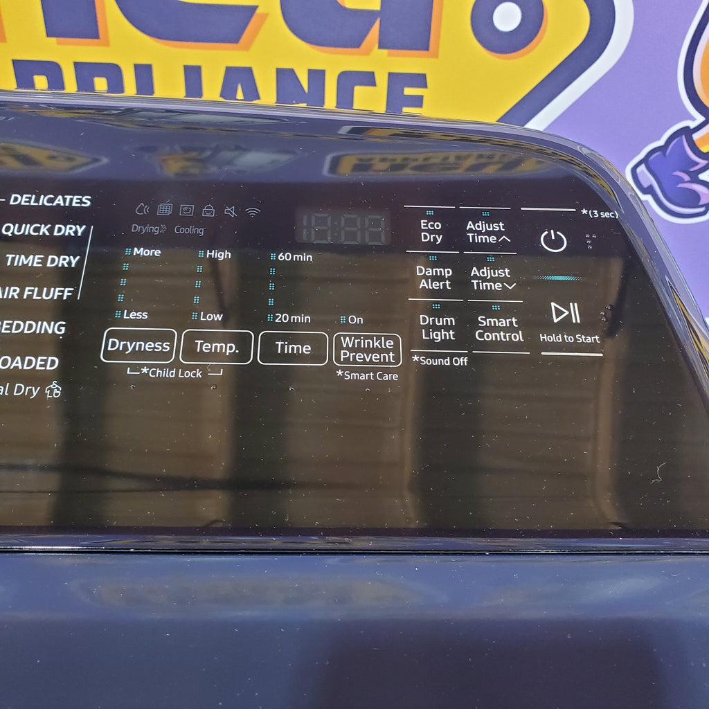 Samsung Stainless Steel 5.0 Cu. Ft. Washer with SuperSpeed and Active WaterJet WA50R5400AV - Certified Refurbished and Samsung Electric 7.4 Cu. Ft. Dryer with PetCare Dry and Steam Sanitize+ 16051 - DVE54CG7150D - Scratch and Dent (Minor)