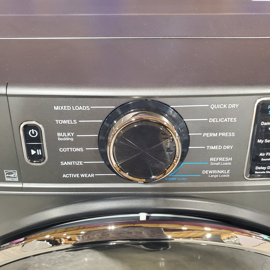GE® ENERGY STAR® 7.8 cu. ft. Capacity Smart Front Load Electric Dryer with Steam and Sanitize Cycle 6SD075 - GFD65ESPVDS - Scratch & Dent (Minor)