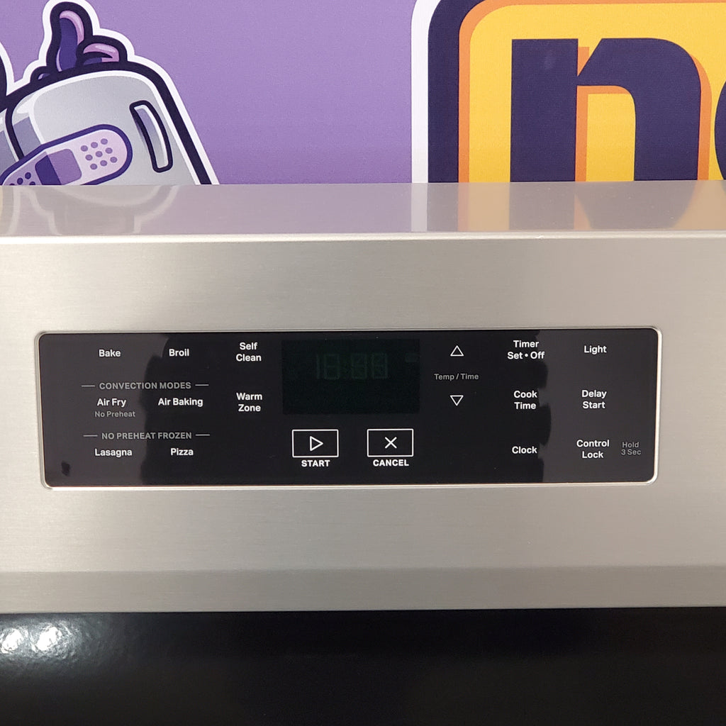 Pictures of Whirlpool Energy Star 30" Electric Range with Air Cooking Technology, No Preheat Air Fry, Air Baking and Self Clean WFES5030RZ - Scratch and Dent (Minor) - Neu Appliance Outlet - Discount Appliance Outlet in Austin, Tx