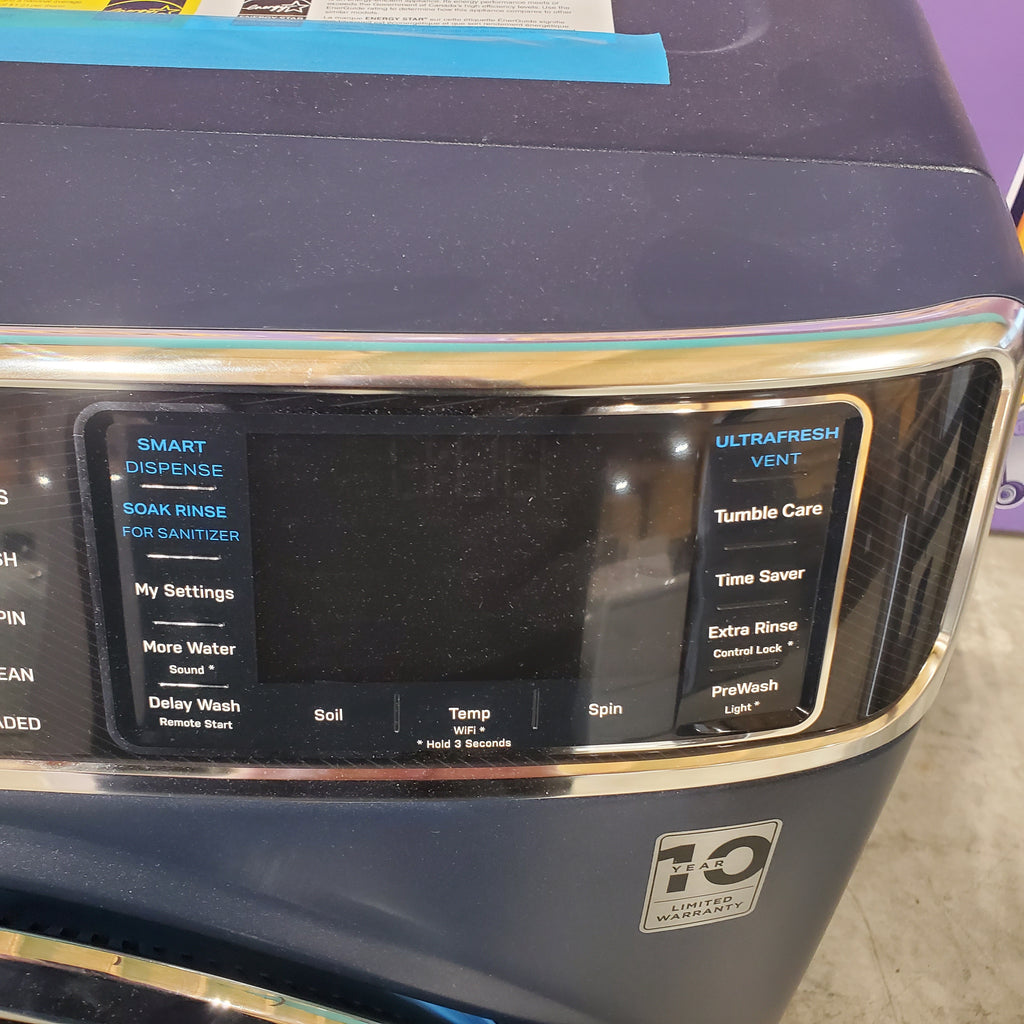 Pictures of GE Profile 5.3 cu. ft. Smart Front Load ENERGY STAR Washer with OdorBlock UltraFresh Vent System and Microban Technology in Sapphire Blue PFW870SPVRS - New in Box - Neu Appliance Outlet - Discount Appliance Outlet in Austin, Tx