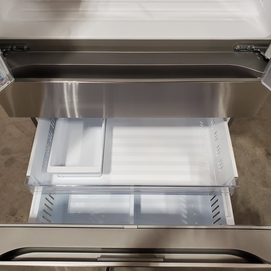 LG 29 cu. ft. Smart Standard-Depth MAX™ 4-Door French Door Refrigerator with Full-Convert Drawer™ in Print Proof Stainless Steel 22131SD89 - LF29H8330S - Scratch & Dent (Minor)