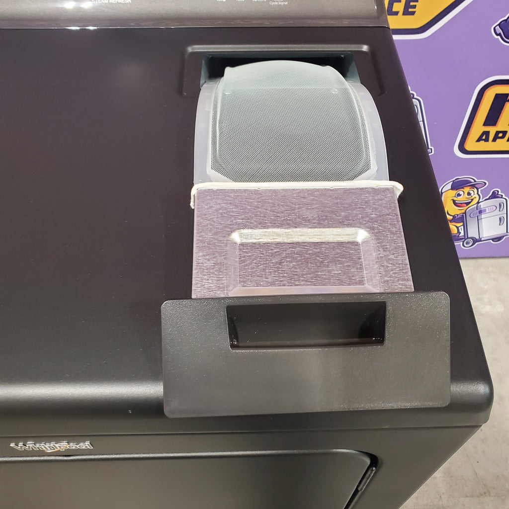 Pictures of Whirlpool Volcano Black Electric 7.0 Cu. Ft. Dryer with Steam Refresh Cycle and Moisture Sensor 6SD046 - WED6150PB - Open Box - Neu Appliance Outlet - Discount Appliance Outlet in Austin, Tx