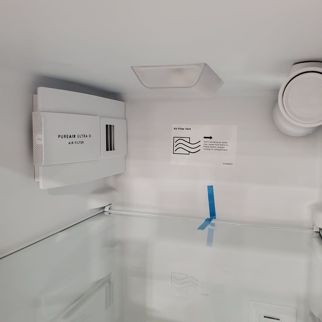 Pictures of Frigidaire 25.6 cu. ft. ENERGY STAR Side by Side Refrigerator with Exterior Water and Ice Dispenser in Stainless Steel 20SD103 - FRSS2623AS - Scratch & Dent (Minor) - Neu Appliance Outlet - Discount Appliance Outlet in Austin, Tx