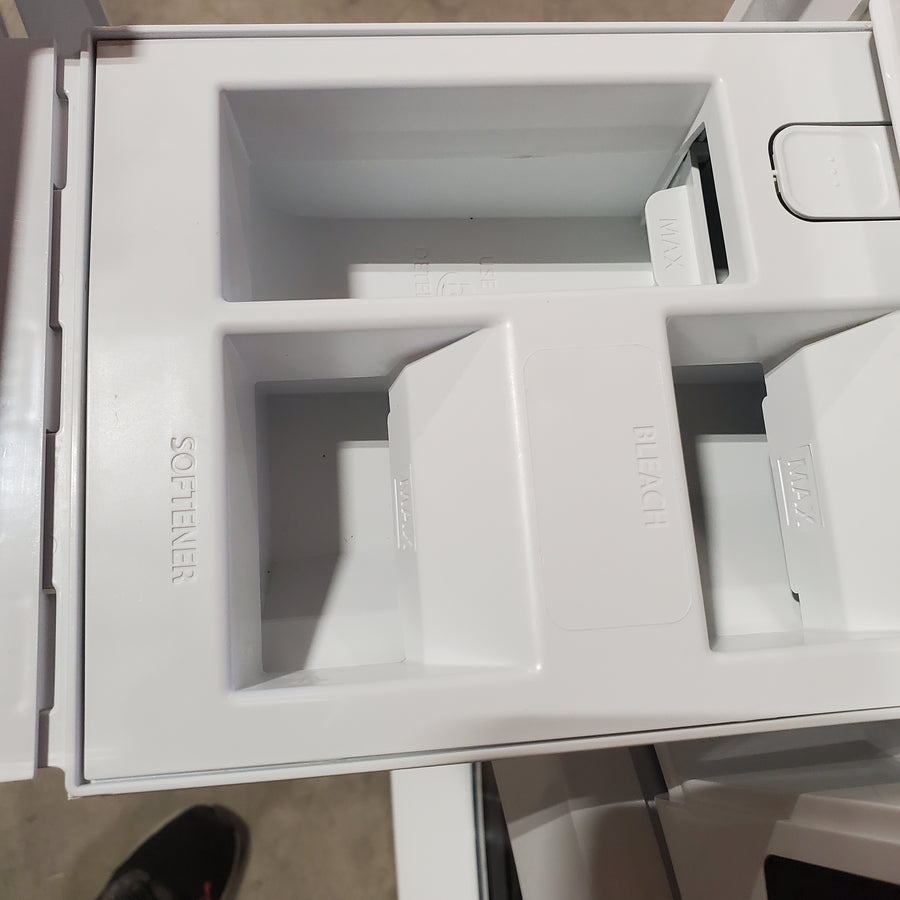 Whirlpool White Closet Depth Front Load 4.3 Cu. Ft. Washer with Intuitive Controls and Single Load Dispenser WFW560CHW - Scratch and Dent (Major)