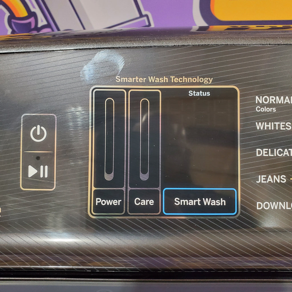 GE Profile™ ENERGY STAR® 5.4 cu. ft. Capacity Washer with Smarter Wash Technology and FlexDispense 3SD646 - PTW700BPTDG - Scratch & Dent (Minor)