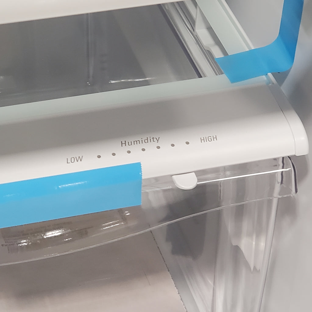 Pictures of Black Whirlpool ENERGY STAR Bottom Freezer 18.7 cu ft Refrigerator with SpillGuard™ Glass Shelves WRB329DMBB - Scratch & Dent (Minor) - Neu Appliance Outlet - Discount Appliance Outlet in Austin, Tx